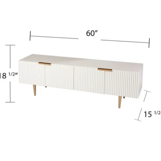 Wood Ribbed Doors Media Cabinet-Kirkland's Home Discount