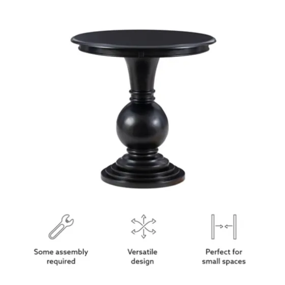 Wood Round Base Side Table-Kirkland's Home Clearance