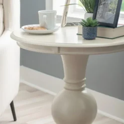 Wood Round Base Side Table-Kirkland's Home Discount