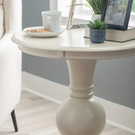 Wood Round Base Side Table-Kirkland's Home Discount