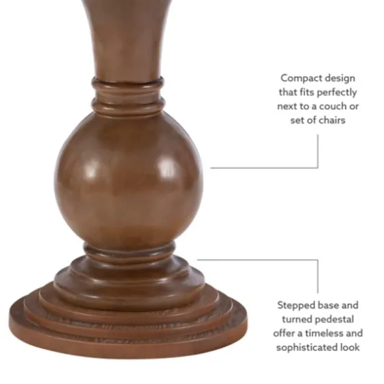 Wood Round Base Side Table-Kirkland's Home Online