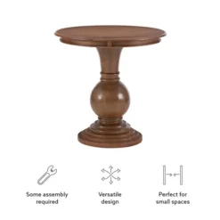 Wood Round Base Side Table-Kirkland's Home Online