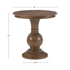 Wood Round Base Side Table-Kirkland's Home Online