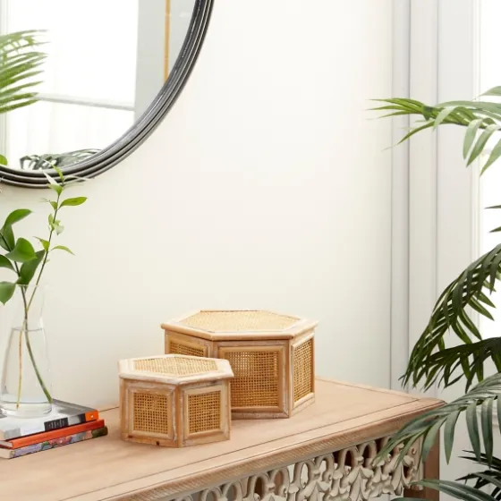 Wood Screen Panel Boxes, Set Of 2-Kirkland's Home Shop