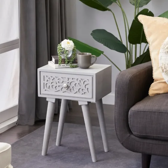 Wood Scroll Drawer Accent Table-Kirkland's Home Cheap