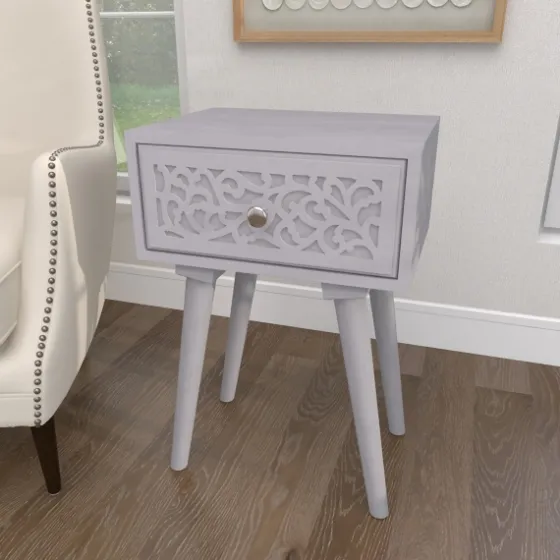 Wood Scroll Drawer Accent Table-Kirkland's Home Cheap