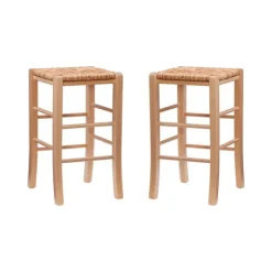 Wood Seagrass Backless 2-Pc. Counter Stool Set-Kirkland's Home Best Sale