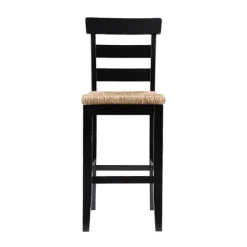 Wood Seagrass Seat Slat Back Bar Stool-Kirkland's Home Discount