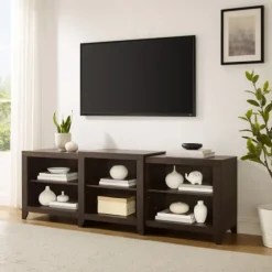 Wood 6-Shelf Media Cabinet-Kirkland's Home Fashion