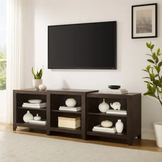 Wood 6-Shelf Media Cabinet-Kirkland's Home Fashion