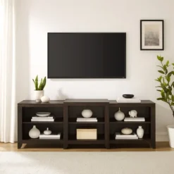 Wood 6-Shelf Media Cabinet-Kirkland's Home Fashion