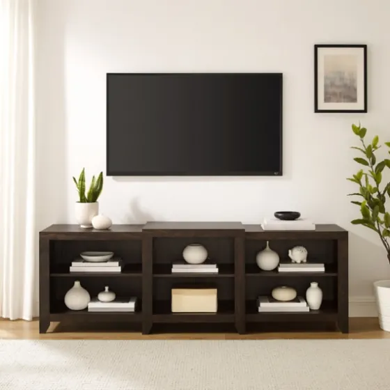 Wood 6-Shelf Media Cabinet-Kirkland's Home Fashion
