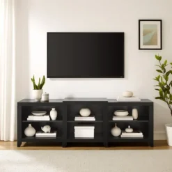 Wood 6-Shelf Media Cabinet-Kirkland's Home Store