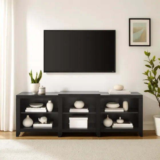 Wood 6-Shelf Media Cabinet-Kirkland's Home Store