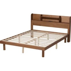 Wood Shelves Queen Platform Bed-Kirkland's Home Shop