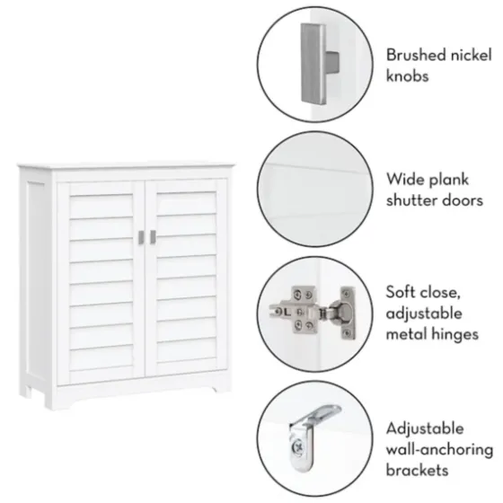 Wood Shutter 2-Door Cabinet-Kirkland's Home New