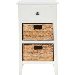 Wood Side Table With Baskets-Kirkland's Home Discount