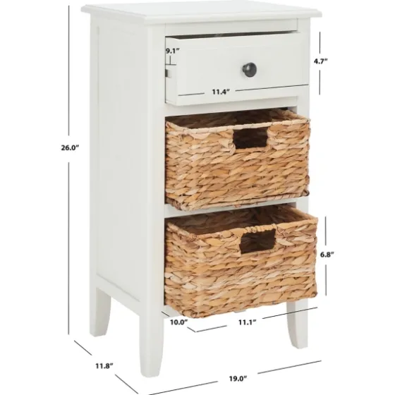 Wood Side Table With Baskets-Kirkland's Home Discount