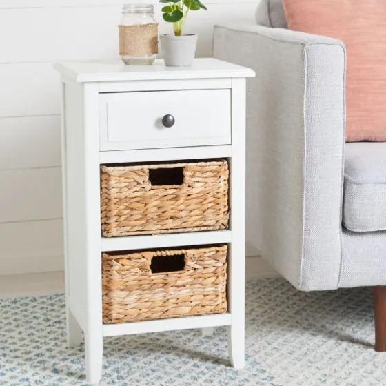 Wood Side Table With Baskets-Kirkland's Home Discount