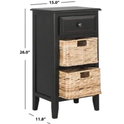 Wood Side Table With Baskets-Kirkland's Home Online