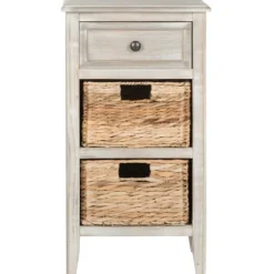 Wood Side Table With Baskets-Kirkland's Home Flash Sale