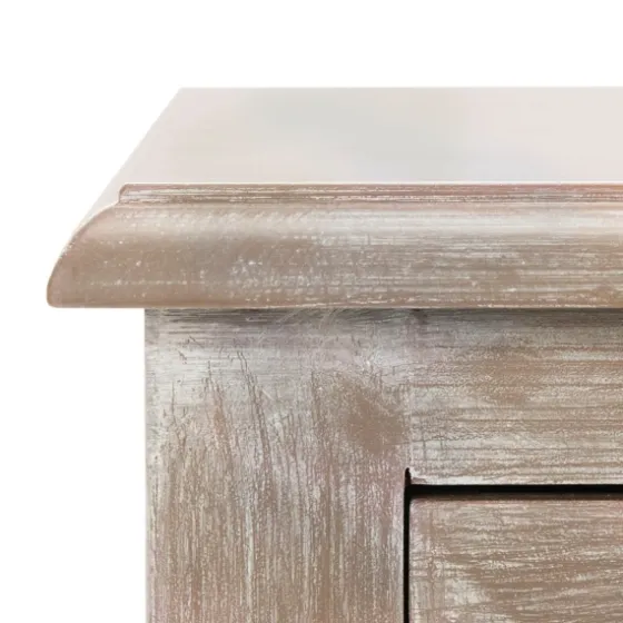 Wood Side Table With Baskets-Kirkland's Home Flash Sale