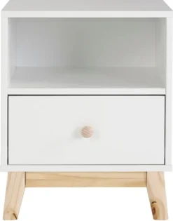 Wood Single Drawer Footed Nightstand-Kirkland's Home Discount