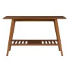 Wood Slatted Bottom Shelf Console Table-Kirkland's Home Hot