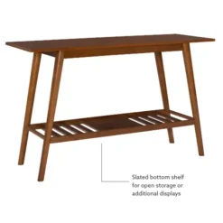 Wood Slatted Bottom Shelf Console Table-Kirkland's Home Hot