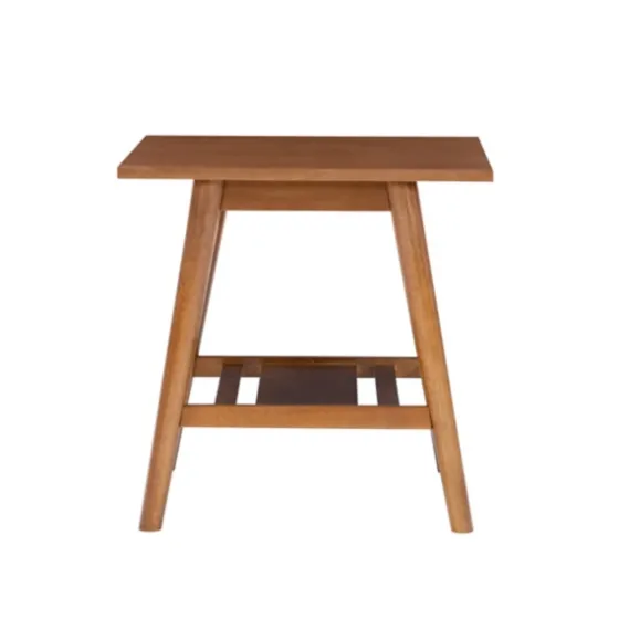 Wood Slatted Bottom Shelf Side Table-Kirkland's Home Outlet