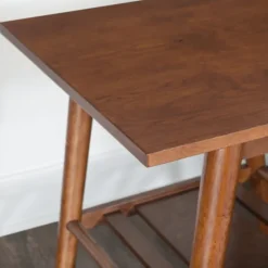 Wood Slatted Bottom Shelf Side Table-Kirkland's Home Outlet