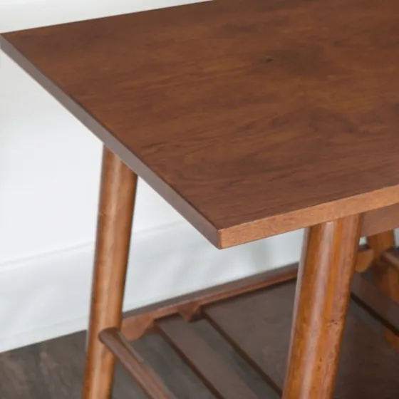 Wood Slatted Bottom Shelf Side Table-Kirkland's Home Outlet