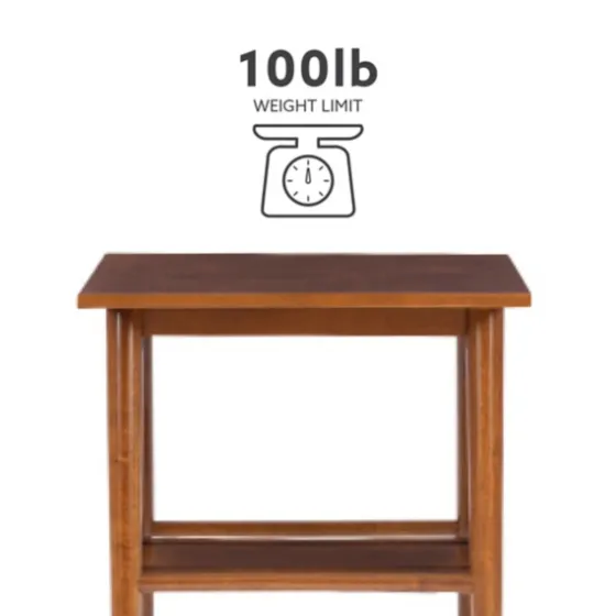 Wood Slatted Bottom Shelf Side Table-Kirkland's Home Outlet