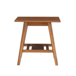 Wood Slatted Bottom Shelf Side Table-Kirkland's Home Outlet