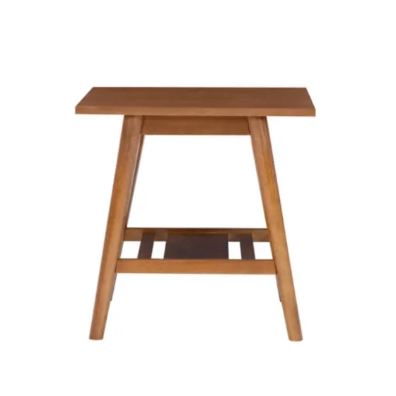 Wood Slatted Bottom Shelf Side Table-Kirkland's Home Outlet