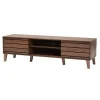 Wood Slatted Midcentury Tv Stand-Kirkland's Home Fashion