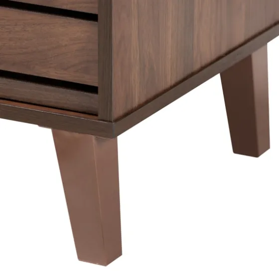 Wood Slatted Midcentury Tv Stand-Kirkland's Home Fashion