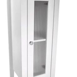 Wood Slim Single Glass Door Floor Cabinet-Kirkland's Home Best Sale
