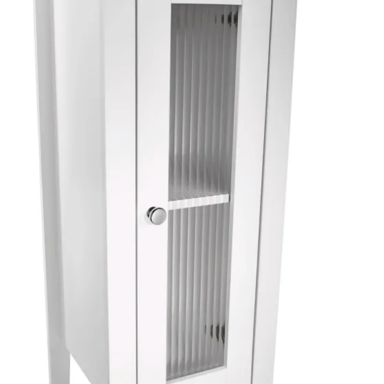 Wood Slim Single Glass Door Floor Cabinet-Kirkland's Home Best Sale