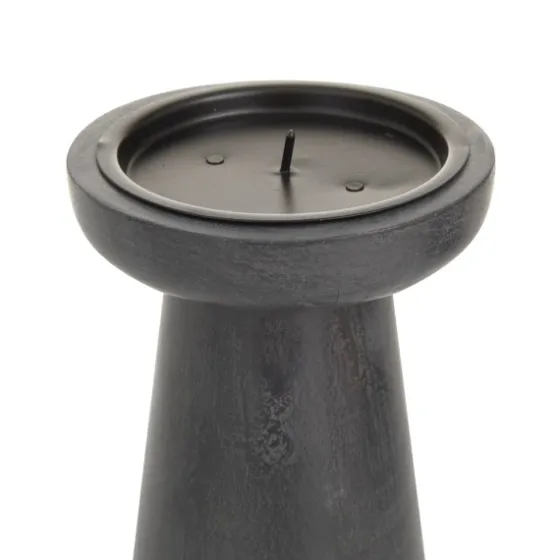 Wood Tapered 3-Pc. Pillar Candle Holder Set-Kirkland's Home Discount