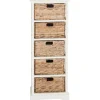Wood 5-Tier Basket Storage Shelf-Kirkland's Home Clearance