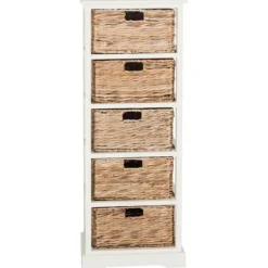 Wood 5-Tier Basket Storage Shelf-Kirkland's Home Clearance
