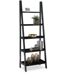 Wood 5-Tier Ladder Bookshelf-Kirkland's Home Clearance