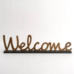 Wood Welcome Tabletop Sign-Kirkland's Home Discount