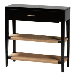 Wood Woven Shelves Console Table-Kirkland's Home Outlet