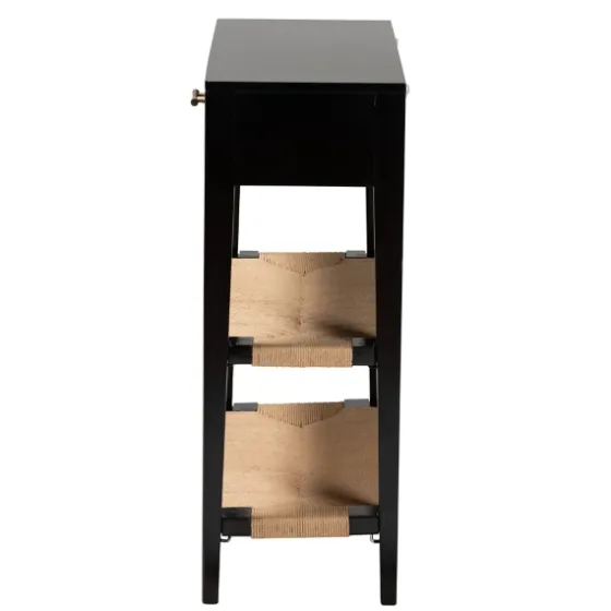 Wood Woven Shelves Console Table-Kirkland's Home Outlet