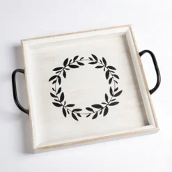 Wood Wreath Tray With Handles-Kirkland's Home Store