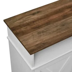Wood X-Door Led Fireplace Cabinet-Kirkland's Home Shop