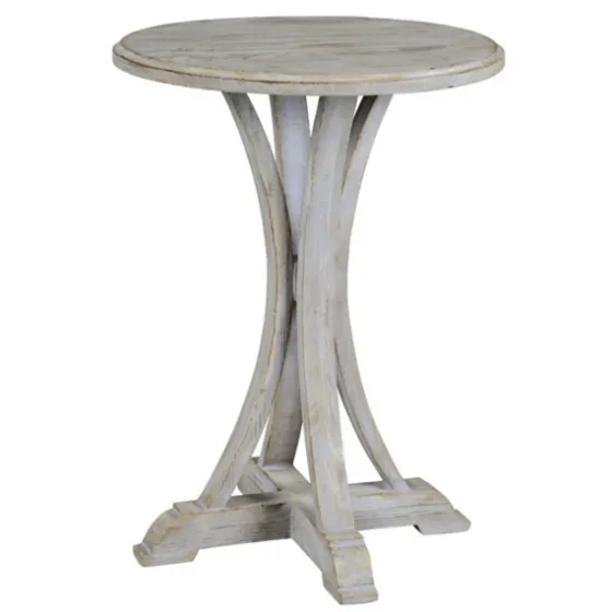 Wooden Arched Base Round Top Accent Table-Kirkland's Home Cheap