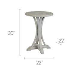 Wooden Arched Base Round Top Accent Table-Kirkland's Home Cheap
